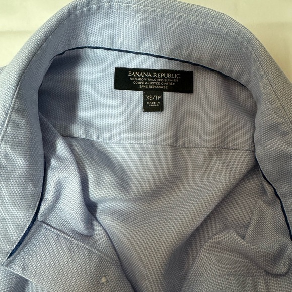 Banana Republic Non Ironed Tailored Slim Fit Long Sleeve Shirt Size XS - Picture 3 of 4